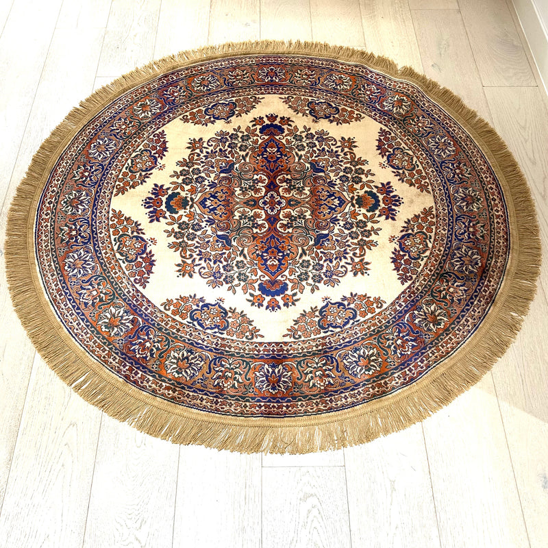 Shiraz Garden Design Beige Round Rug , Rugs Online Rugs Sydney Australia, www.rugsonlinerugs.com.au