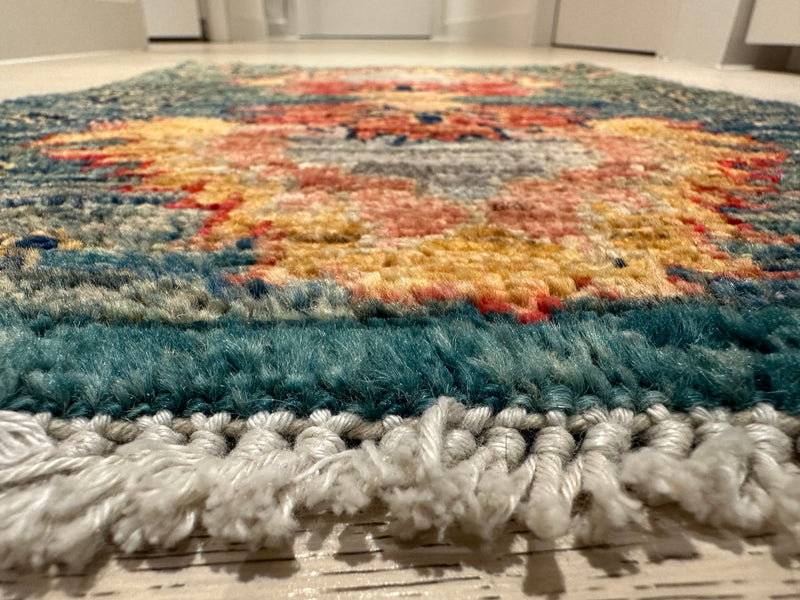 Chobi Vegi Dye Multi Wool Rug (550-1846) 59x40cm