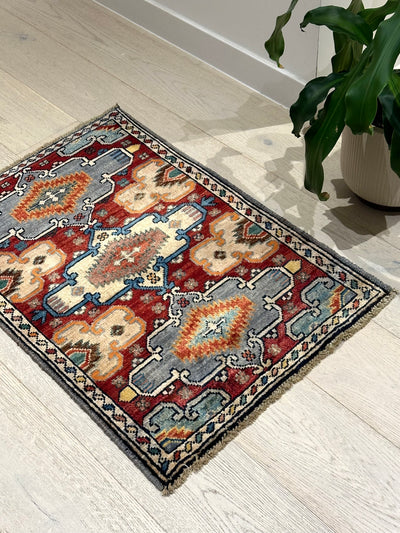 Chobi Handmade Vegi Dye Wool Rug (550-1966) 90x62cm