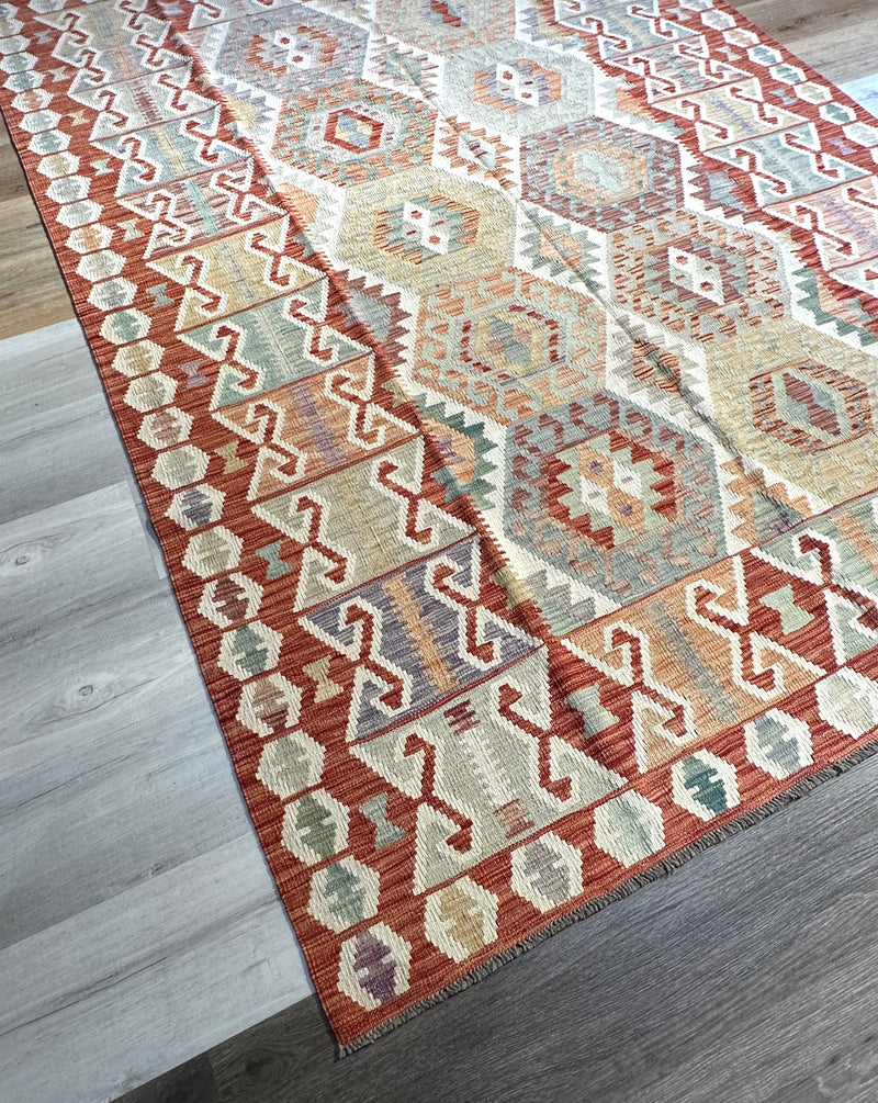 Kilim Chobi Handmade Multi Wool Rug (STK550-2096) 284X203CM