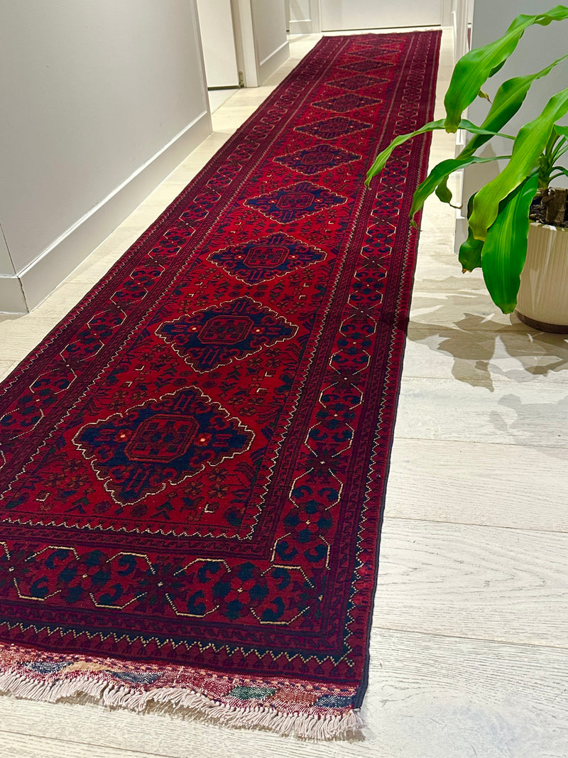 Kamyab Afghan Fine Handmade Tribal Wool Runner Rug (550-2090) 505X81cm