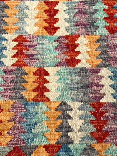 Kilim Chobi Handmade Multi Wool Rug (STK550-2073) 145X99CM