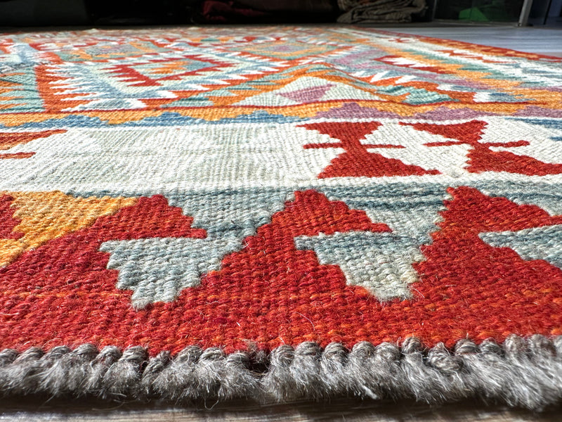 Kilim Chobi Handmade Multi Wool Rug (STK550-2107) 210X161CM
