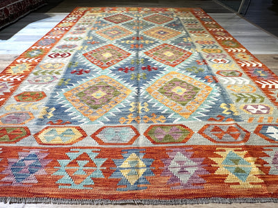 Kilim Chobi Handmade Multi Wool Rug (STK550-2098) 285X202CM