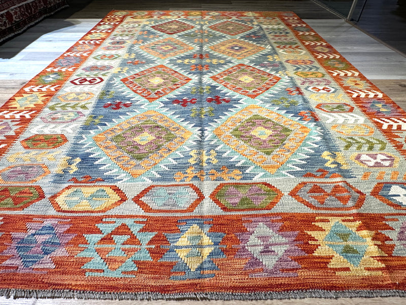 Kilim Chobi Handmade Multi Wool Rug (STK550-2098) 285X202CM