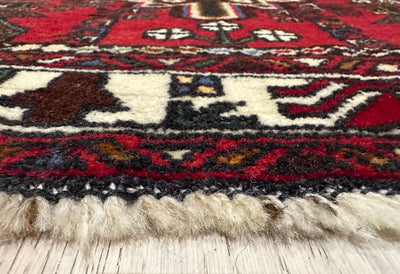 Baluchi Afghan Handmade Tribal Wool Rug (STK550-1621) 133X90CM