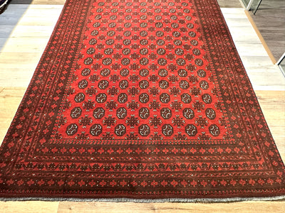 Bokhara Afghan Akhche Tribal Rug (STK550-2022) 292x197cm