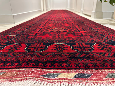 Kamyab Afghan Fine Handmade Tribal Wool Runner Rug (550-2088) 504X80cm