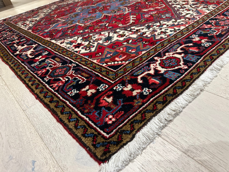 Heriz Fine Tribal Bold Geometric Wool Rug (STK310-4) 194X150CM