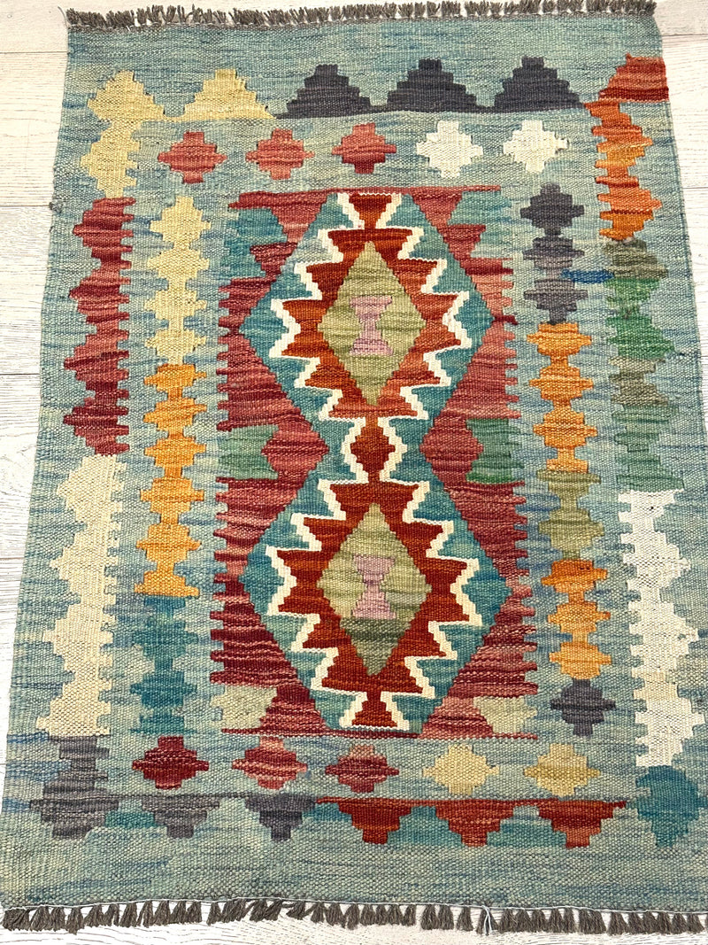 Kilim Handmade Vegi Dye Wool Rug(550-2030) 91X63CM, Rugs Online Rugs Sydney Australia, www.rugsonlinerugs.com.au