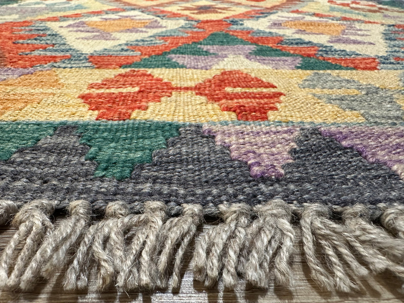 Kilim Chobi Handmade Multi Wool Rug (STK550-2078) 154X103CM