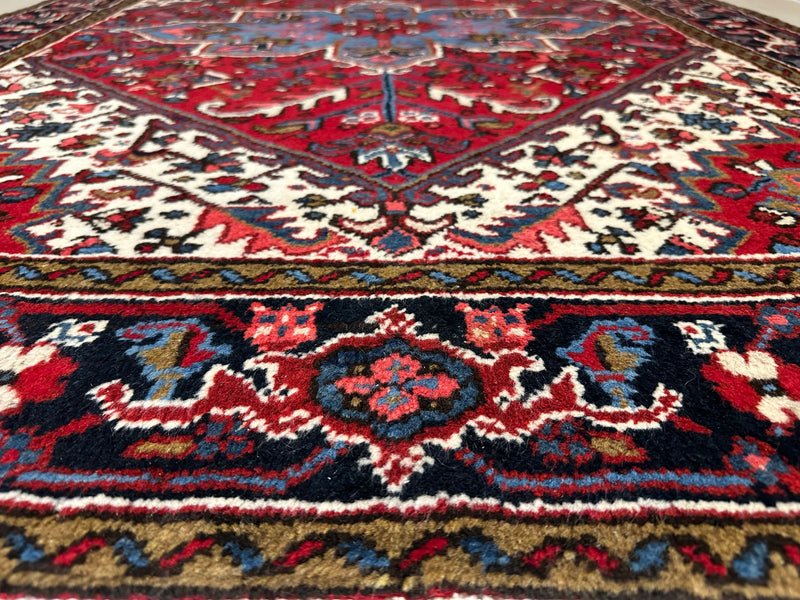 Heriz Fine Tribal Bold Geometric Wool Rug (STK310-4) 194X150CM