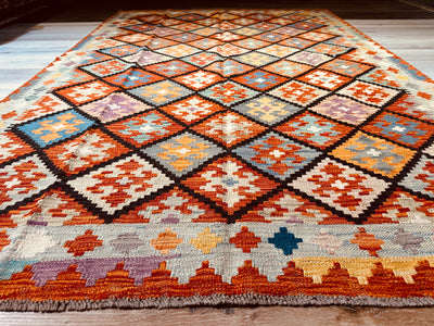Kilim Chobi Handmade Multi Wool Rug (STK550-2104) 235X159CM