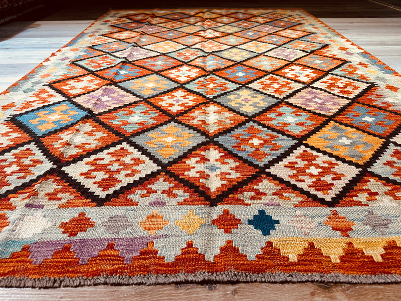 Kilim Chobi Handmade Multi Wool Rug (STK550-2104) 235X159CM