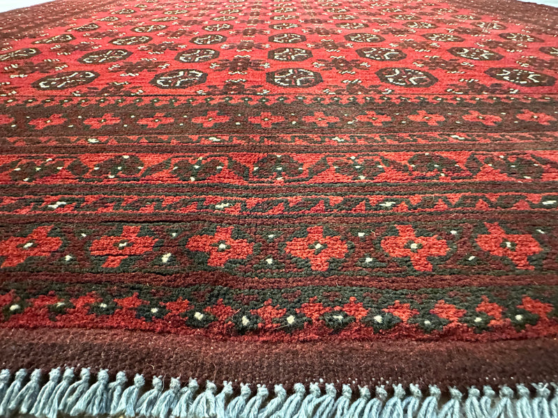 Bokhara Afghan Akhche Tribal Rug (STK550-2022) 292x197cm