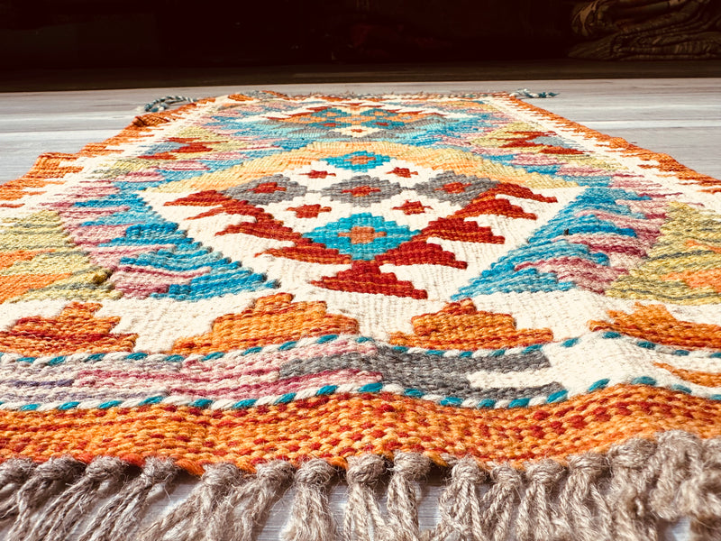 Kilim Chobi Handmade Multi Wool Rug (STK550-2070) 96X56CM