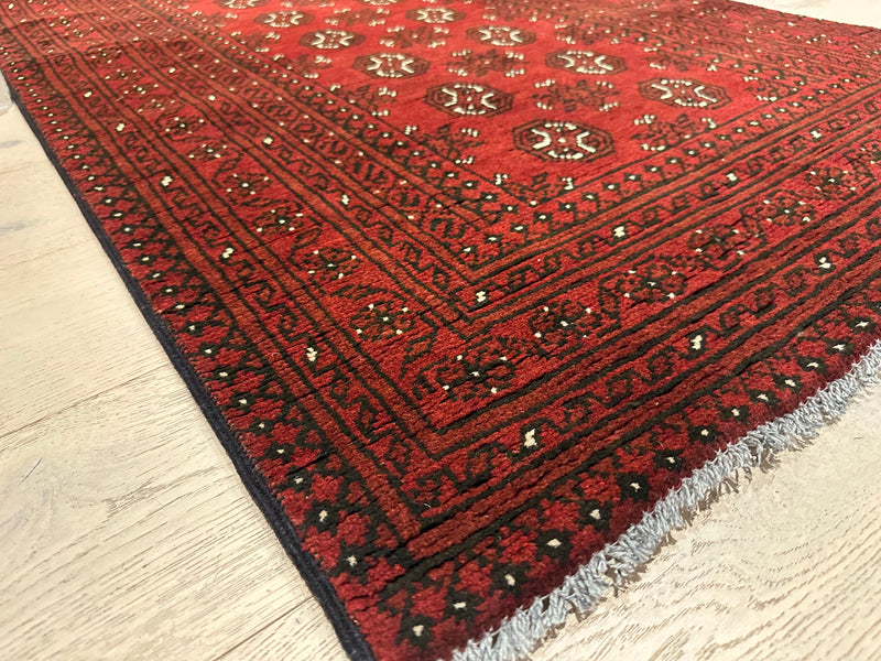 Bokhara Afghan Akhche Tribal Rug (STK550-2043) 197X95cm