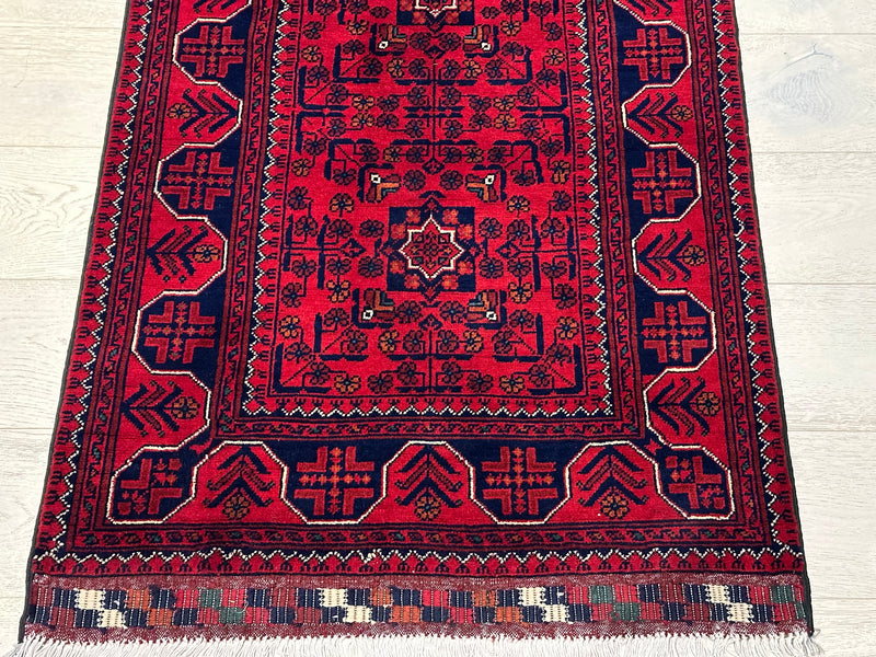 Kamyab Afghan Fine Handmade Tribal Wool Runner Rug (550-2037) 600X77cm