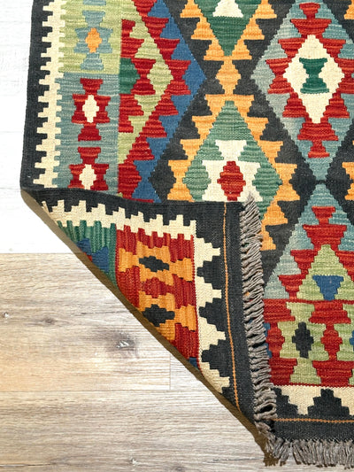 Kilim Chobi Handmade Multi Wool Rug (STK550-2072) 160X106CM