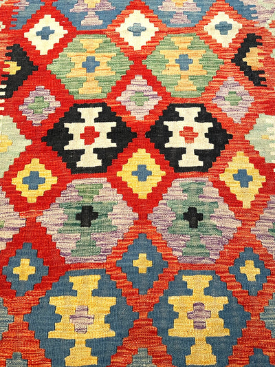 Kilim Chobi Handmade Multi Wool Rug (STK550-2074) 142X97CM