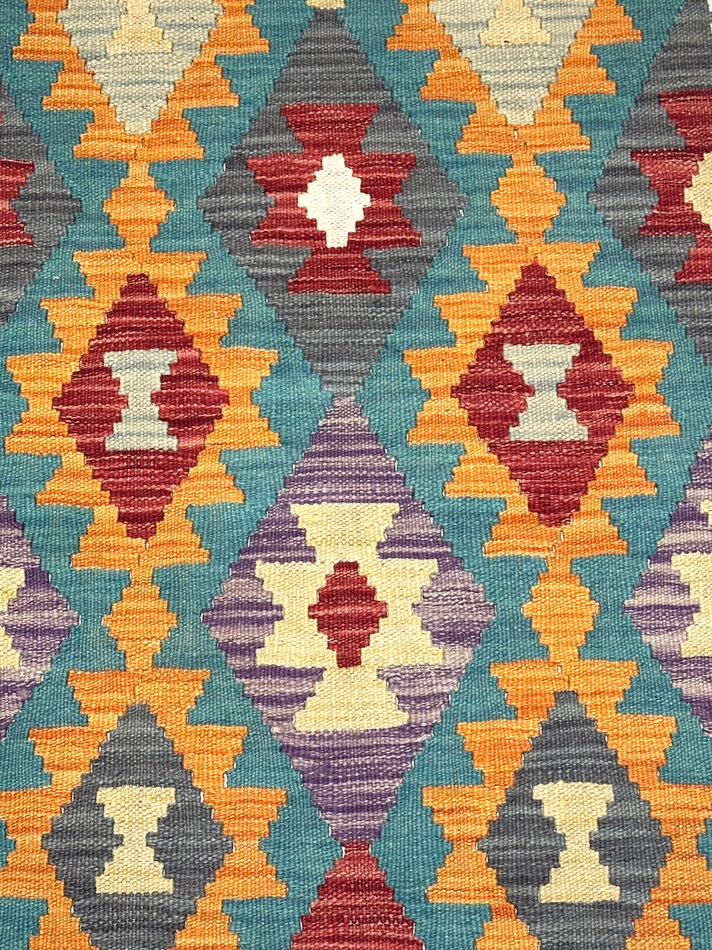 Kilim Chobi Handmade Multi Wool Runner Rug (STK550-2081) 295x80cm
