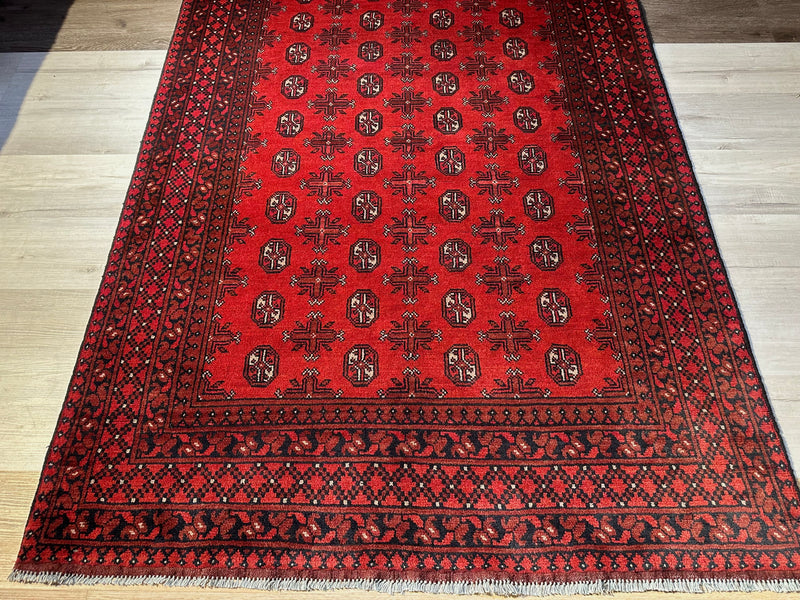 Bokhara Afghan Akhche Tribal Rug (STK550-2118) 244X157CM