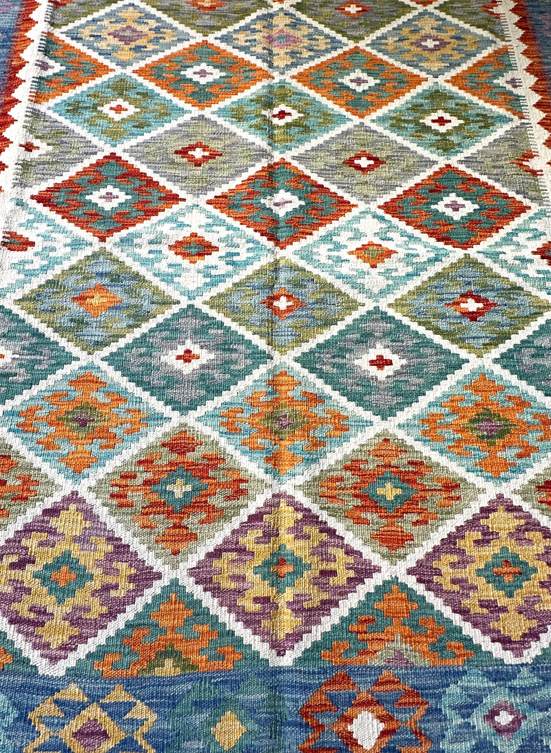 Kilim Chobi Handmade Multi Wool Rug (STK550-2094) 293X203CM
