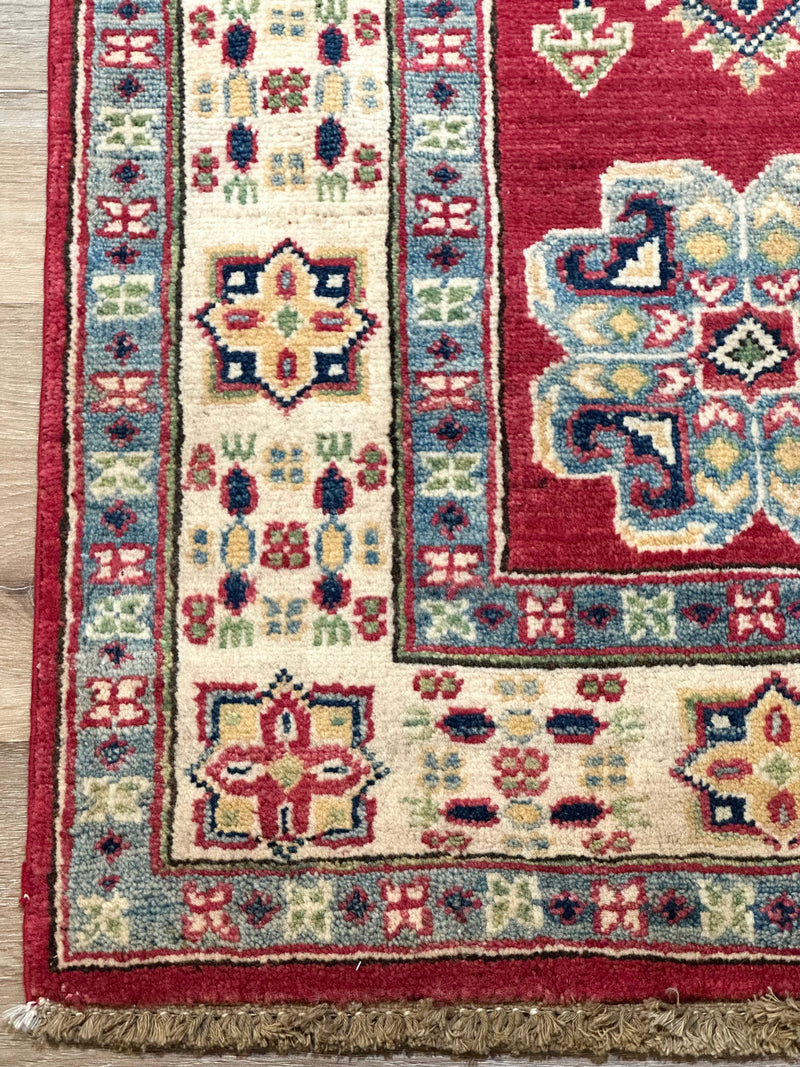 Kazak Tribal Handmade Veggie Dye Rug (550-2067) 175x120cm
