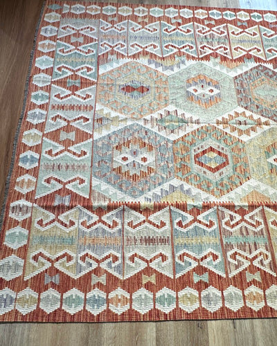 Kilim Chobi Handmade Multi Wool Rug (STK550-2096) 284X203CM