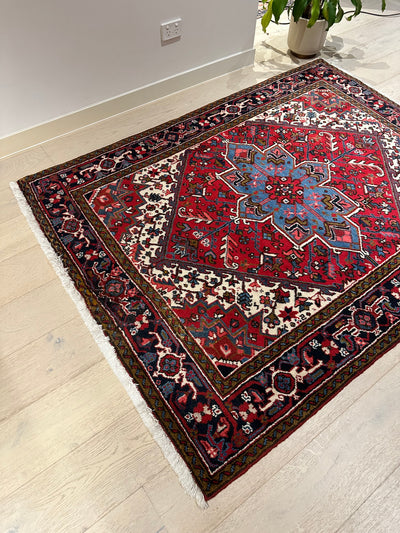 Heriz Fine Tribal Bold Geometric Wool Rug (STK310-4) 194X150CM