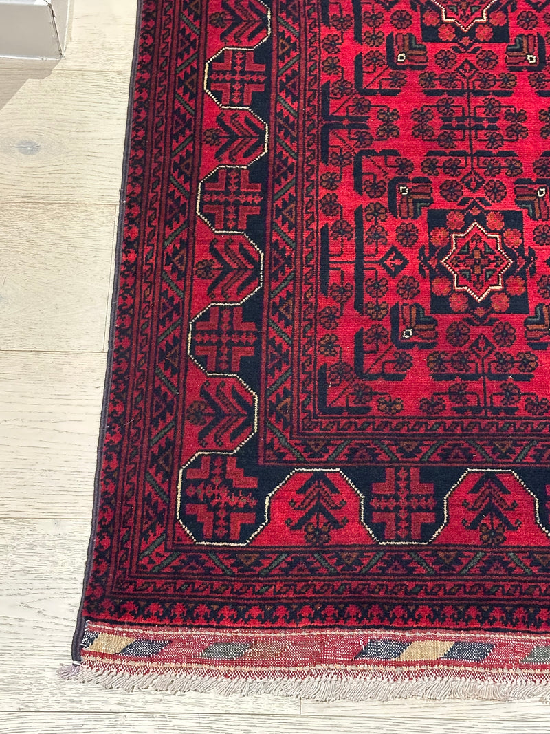 Kamyab Afghan Fine Handmade Wool Tribal Runner Rug (550-2035) 492X78cm