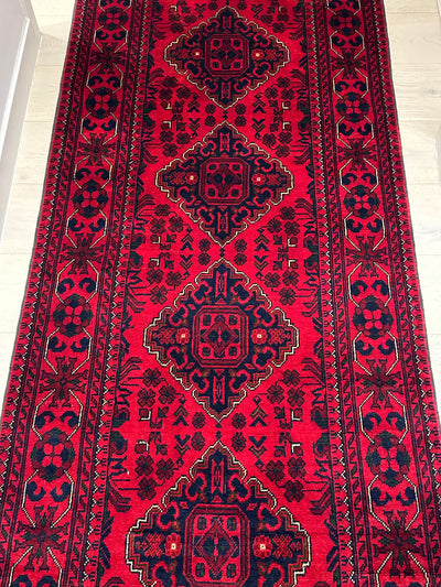 Kamyab Afghan Fine Handmade Tribal Wool Runner Rug (550-2034) 465X82cm