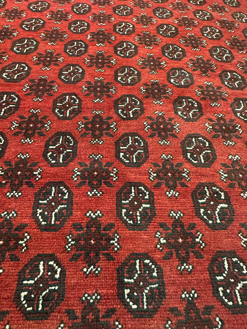 Bokhara Afghan Akhche Tribal Rug (STK550-2022) 292x197cm