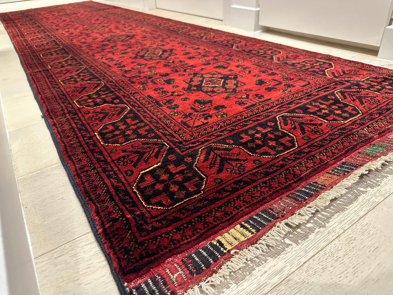 Kamyab Afghan Fine Handmade Tribal Wool Runner Rug (550-2036) 293X80cm