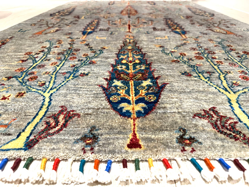 Derakhti Khorjin Kazak Handmade Rug (SKT550-1974) 186X120CM