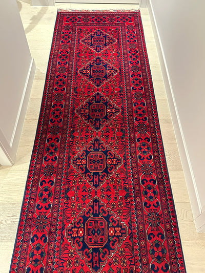 Kamyab Afghan Fine Handmade Tribal Wool Runner Rug (550-2089) 494X80cm