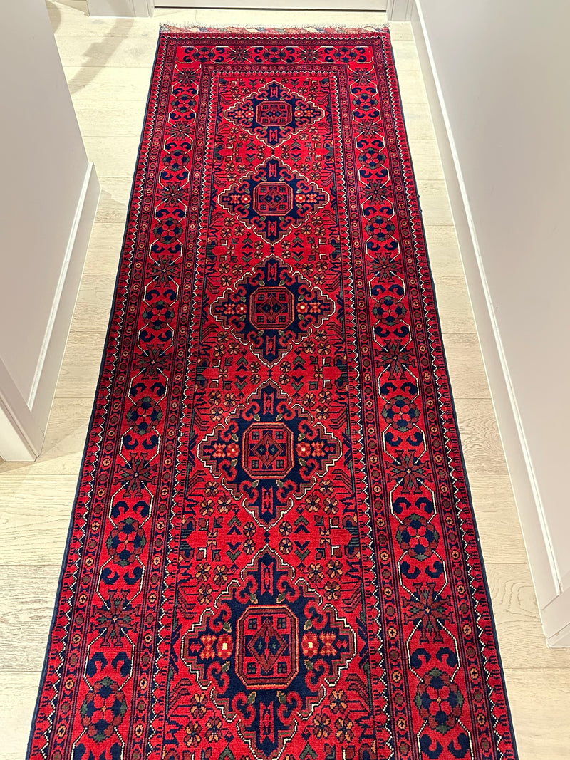 Kamyab Afghan Fine Handmade Tribal Wool Runner Rug (550-2089) 494X80cm
