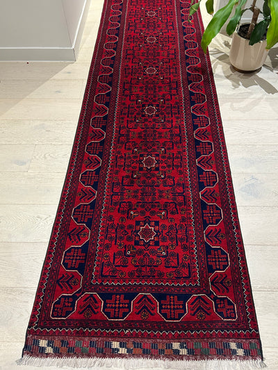 Kamyab Afghan Fine Handmade Tribal Wool Runner Rug (550-2037) 600X77cm