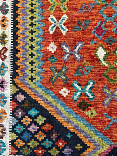 Kilim Chobi Handmade Multi Wool Rug (STK550-2079) 175X130CM