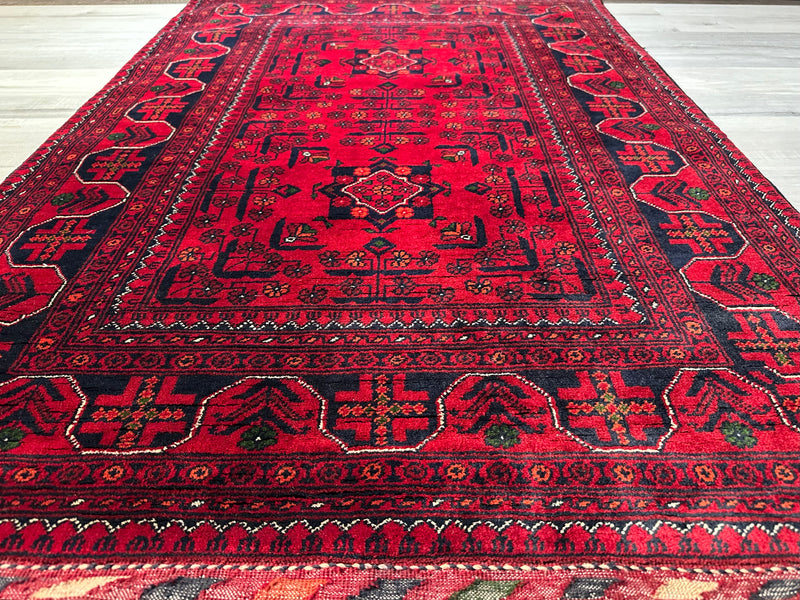 Kamyab Afghan Fine Tribal Wool Rug (550-2124) 156X104CM