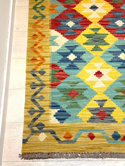 Kilim Chobi Handmade Multi Wool Runner Rug (STK550-2002) 244x80cm