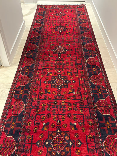 Khal Mohommadi Afghan Fine Tribal Wool Runner Rug (550-2017) 484x82cm