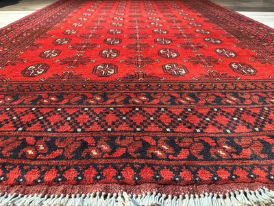 Bokhara Afghan Akhche Tribal Rug (STK550-2118) 244X157CM