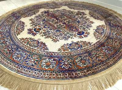 Shiraz Garden Design Beige Round Rug , Rugs Online Rugs Sydney Australia, www.rugsonlinerugs.com.au