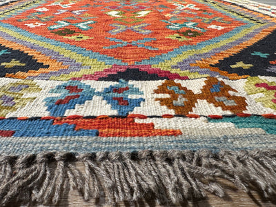 Kilim Chobi Handmade Multi Wool Rug (STK550-2079) 175X130CM