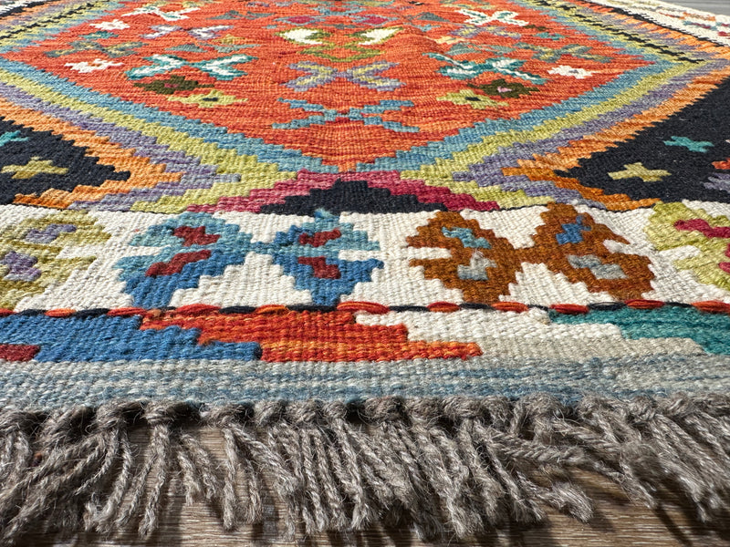 Kilim Chobi Handmade Multi Wool Rug (STK550-2079) 175X130CM