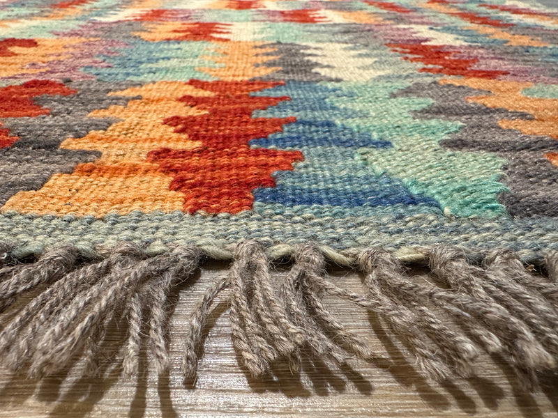 Kilim Chobi Handmade Multi Wool Rug (STK550-2073) 145X99CM