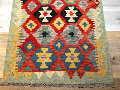 Kilim Chobi Handmade Multi Wool Rug (STK550-2074) 142X97CM