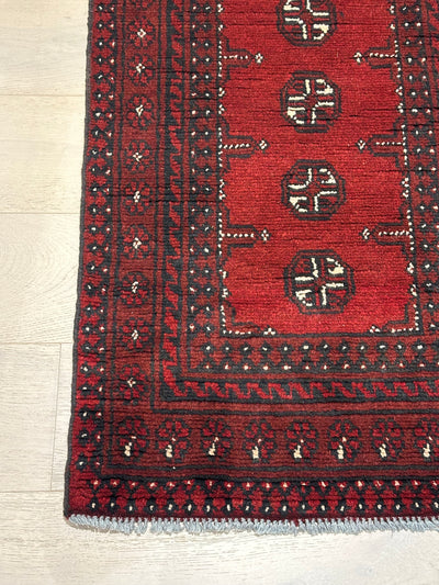 Bokhara Afghan Akhche Tribal Wool Runner Rug (STK550-2044) 196X64cm