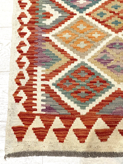 Kilim Chobi Handmade Multi Wool Runner Rug (STK550-2008) 578x85cm